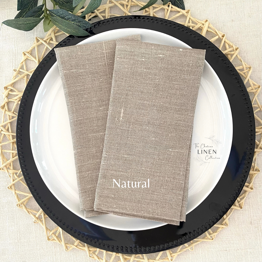 Handcrafted Linen Napkins - Set of 4