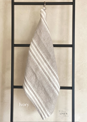 Open image in slideshow, French Striped Linen Tea Towels
