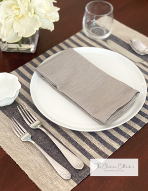 Open image in slideshow, Rustic Linen Placemats - Set of 4
